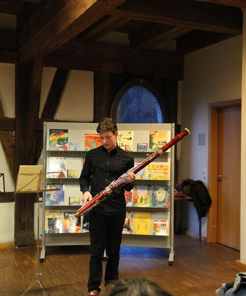 Lukas Hadinger erklärt das Fagott