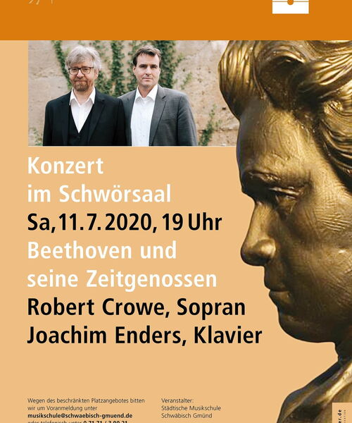 Zu sehen ist der Flyer Konzert im Schwörsaal