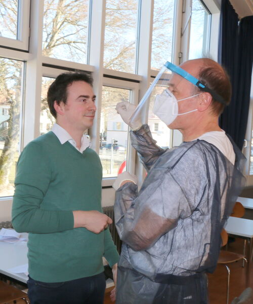 Corona-Test im Rahmen der Gmünder Impfstrategie