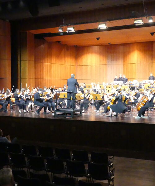 Zu sehen sind die Jungen Symphoniker beim musizieren