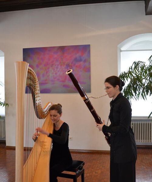 Arlette Probst, Fagott, und Magdalena Walesch , Harfe