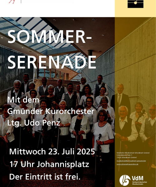 Zu sehen ist ein Plakat der Sommerserenade